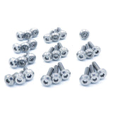 Polished titanium Stage 2 engine bay hardware kit for Mitsubishi Evo VIII / IX
